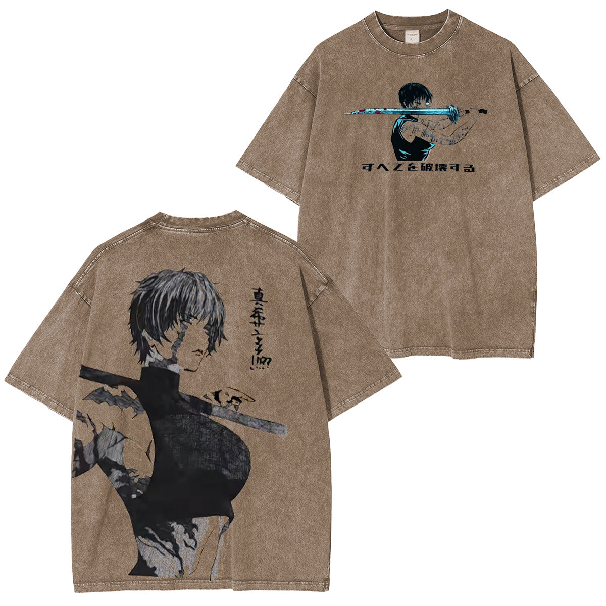 Camiseta unisex lavada Maki Zenin Jujutsu Kaisen