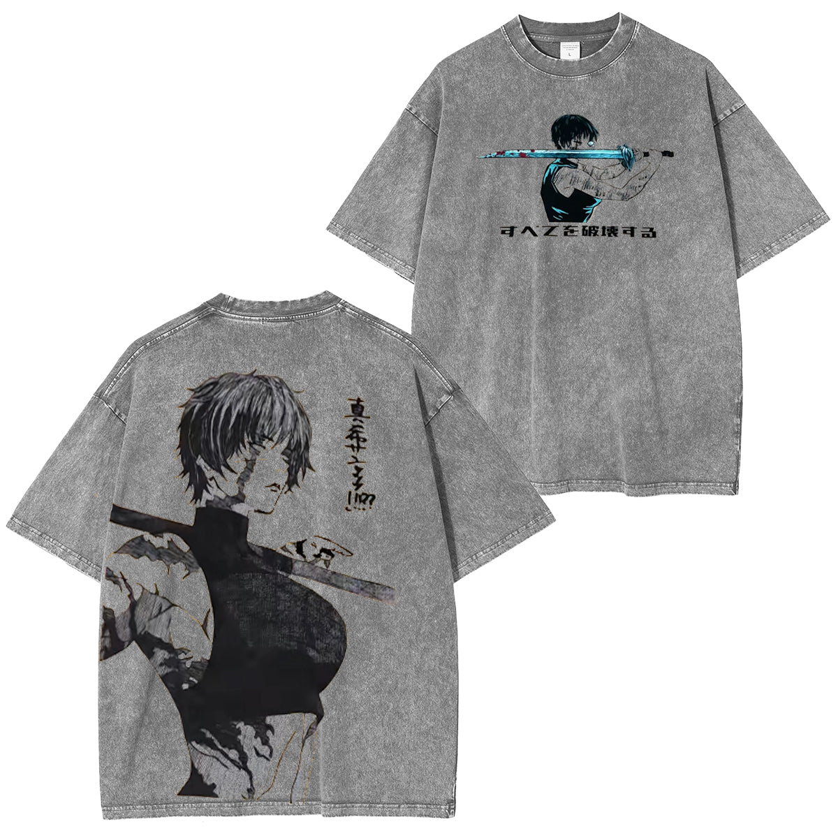 Camiseta unisex lavada Maki Zenin Jujutsu Kaisen