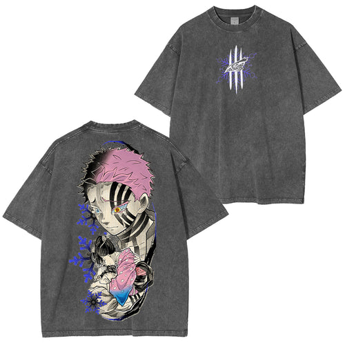 Akaza, camiseta vintage de Demon Slayer