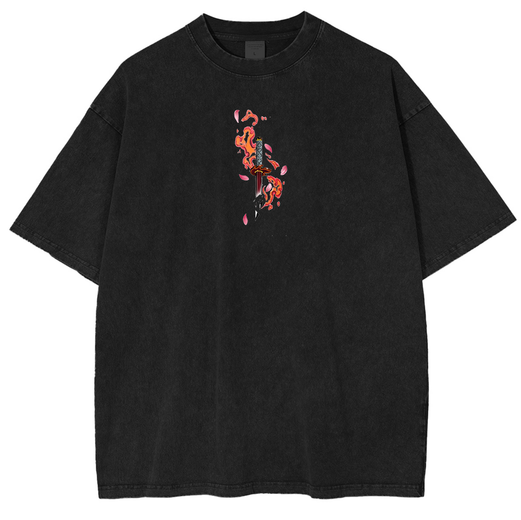 Demon Slayer Anime Unsiex Washed T-Shirt