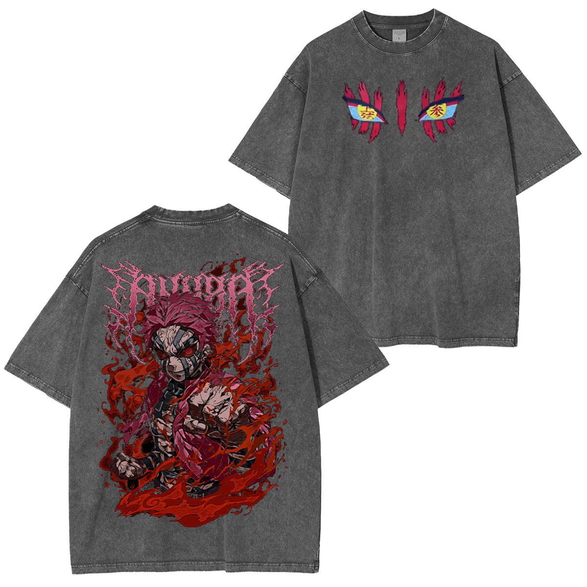 Akaza,Demon Slayer Vintage Tee