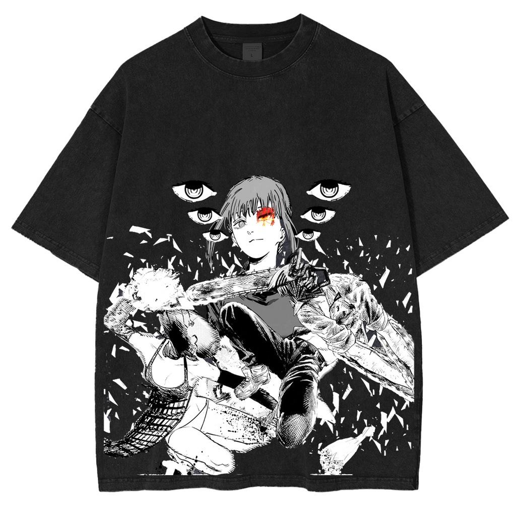 Camiseta unisex lavada de Chainsaw Man
