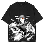 Camiseta unisex lavada de Chainsaw Man