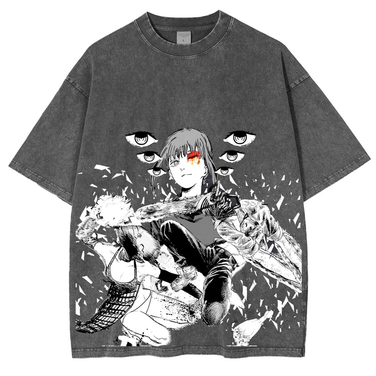 Camiseta unisex lavada de Chainsaw Man