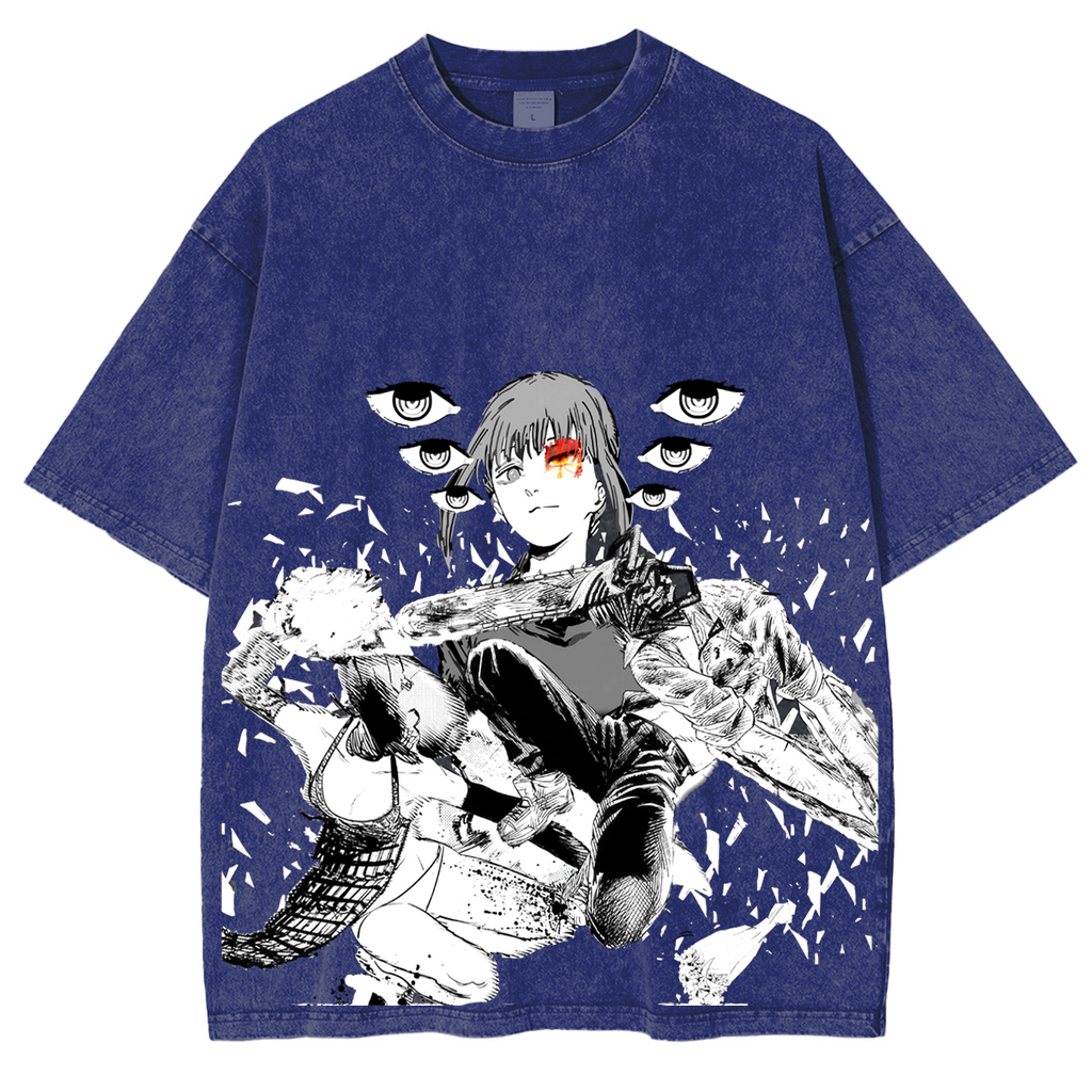 Camiseta unisex lavada de Chainsaw Man