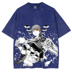 Camiseta unisex lavada de Chainsaw Man