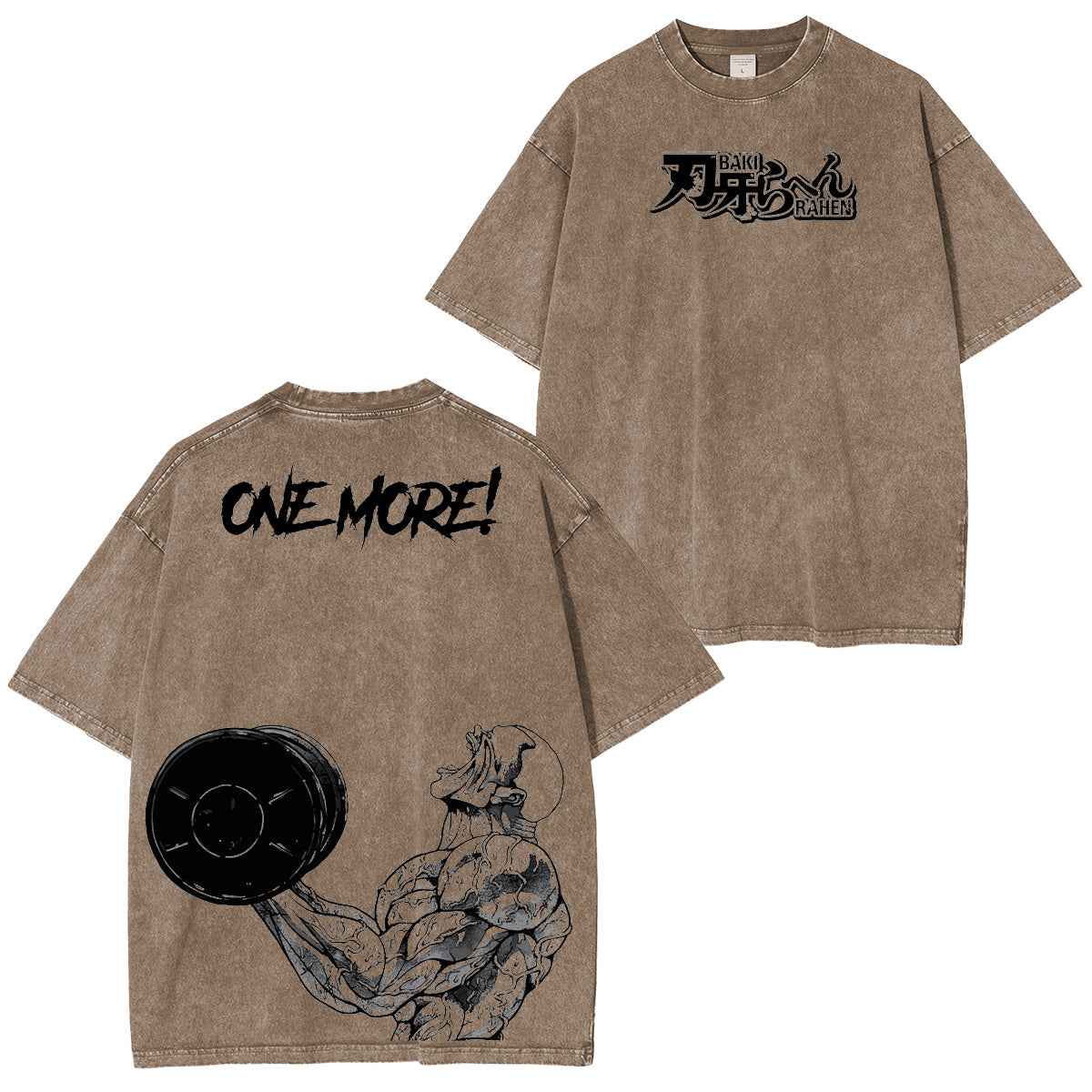 Camiseta unisex lavada Jack Hanma ONE MORE