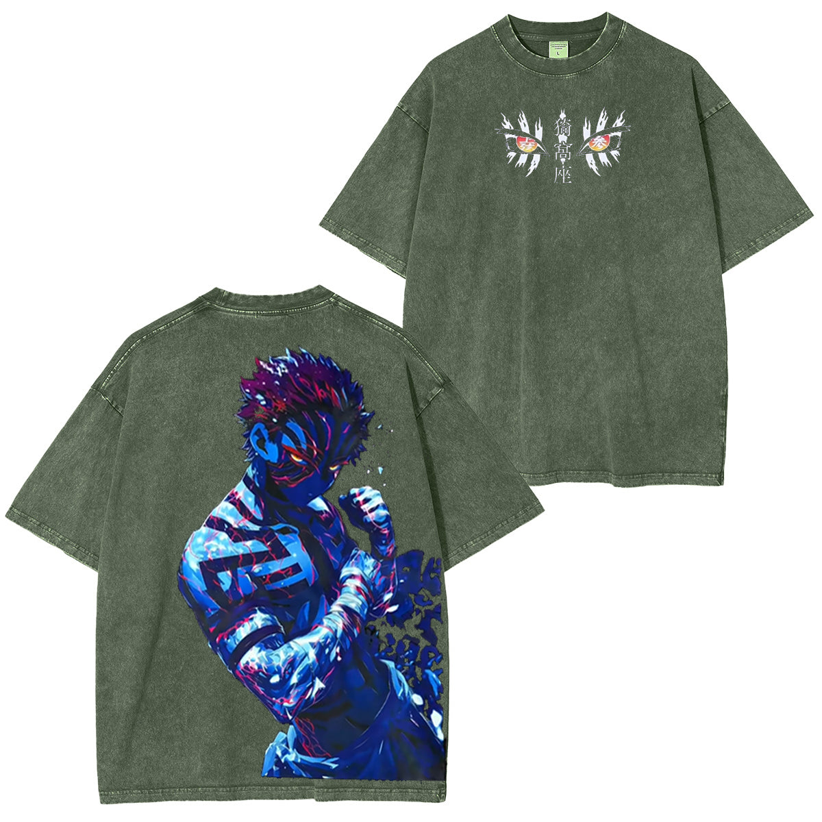 Camiseta Vintage Akaza Demon Slayer
