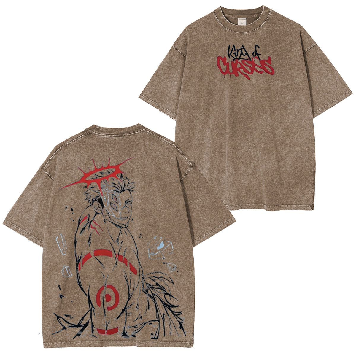 Camiseta Vintage Jujutsu Kaisen Rey de las Maldiciones