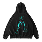Tokito Muichiro, Sweat-shirt à capuche délavé Anime Demon Slayer
