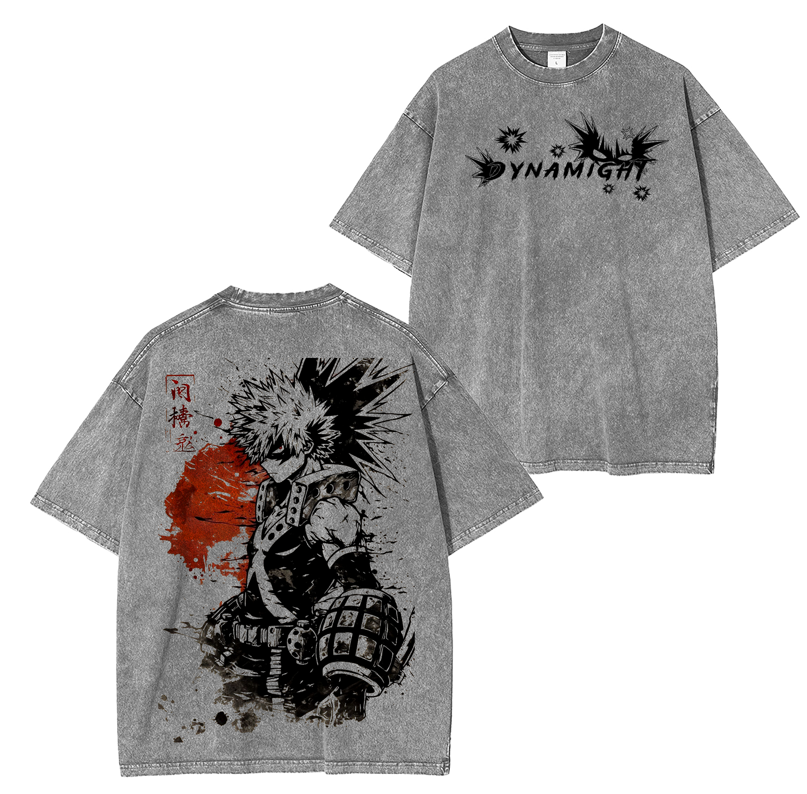 Katsuki Bakugo Camiseta unisex lavada de anime