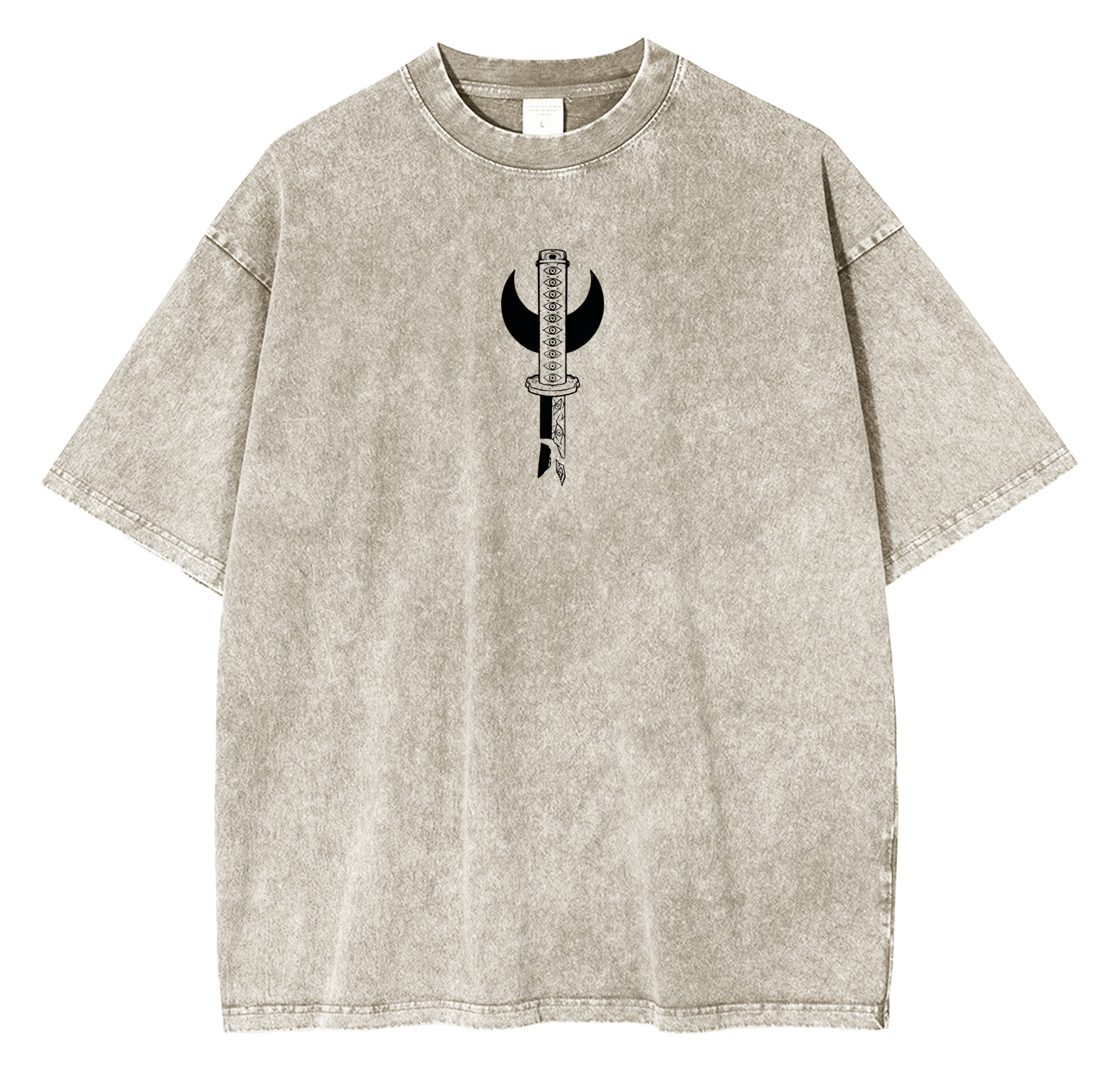 Camiseta unisex lavada de Demon Slayer Kokushibo anime
