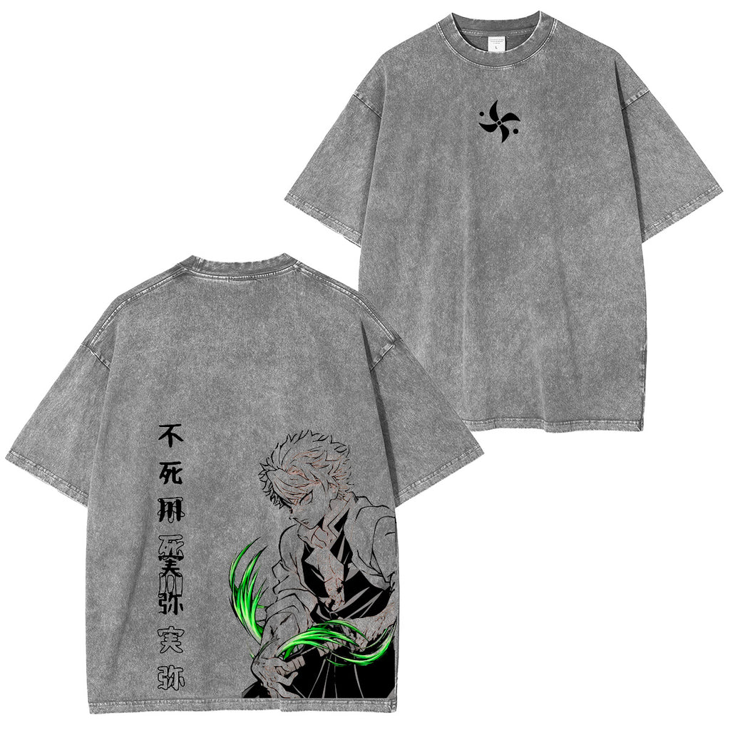 Demon Slayer: Sanemi Vintage washed T-shirt/Crewneck/Hoodie