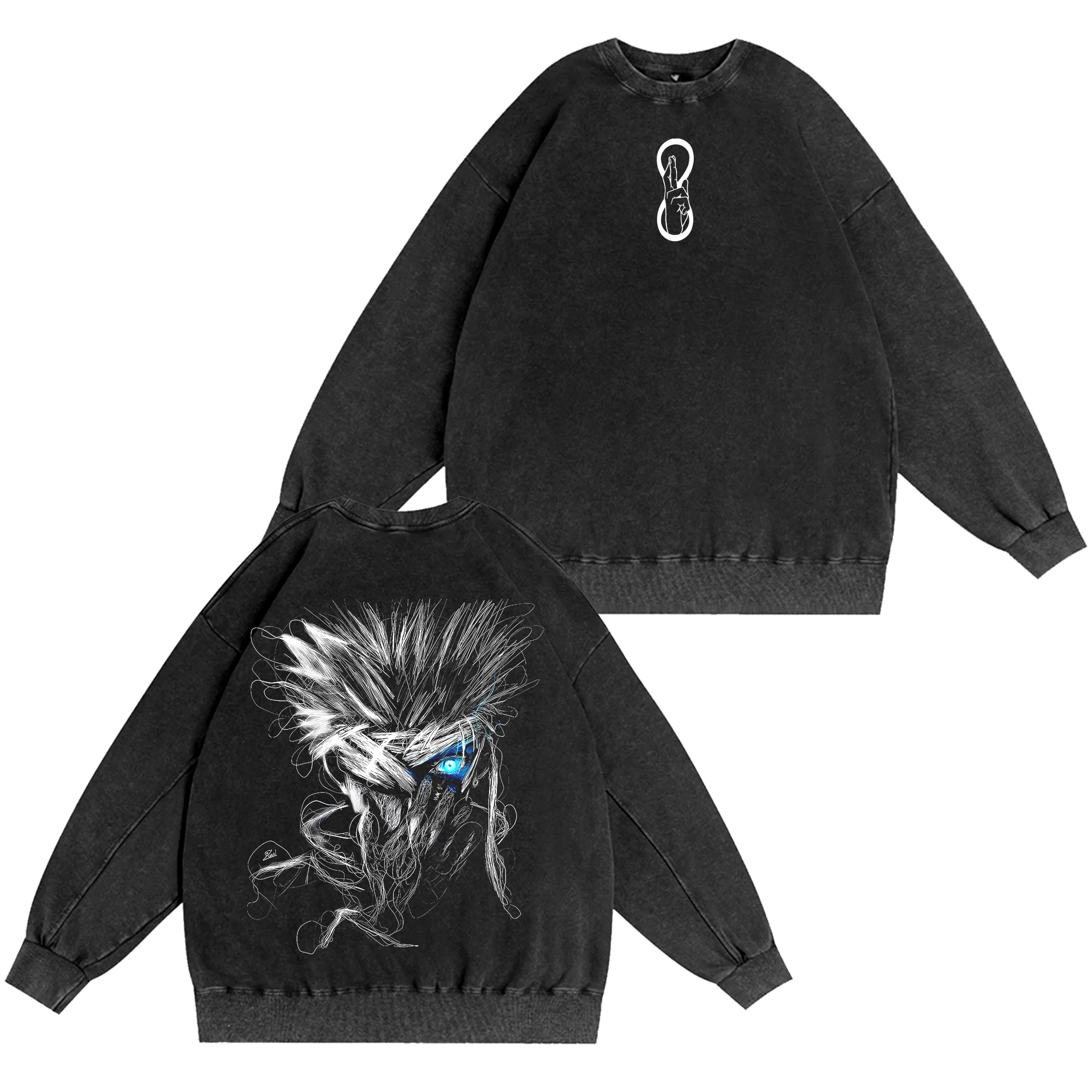 Gojo Satoru The Honored One Red Sensei Jujutsu Kaisen Washed T-shirt/Crewneck/Hoodie