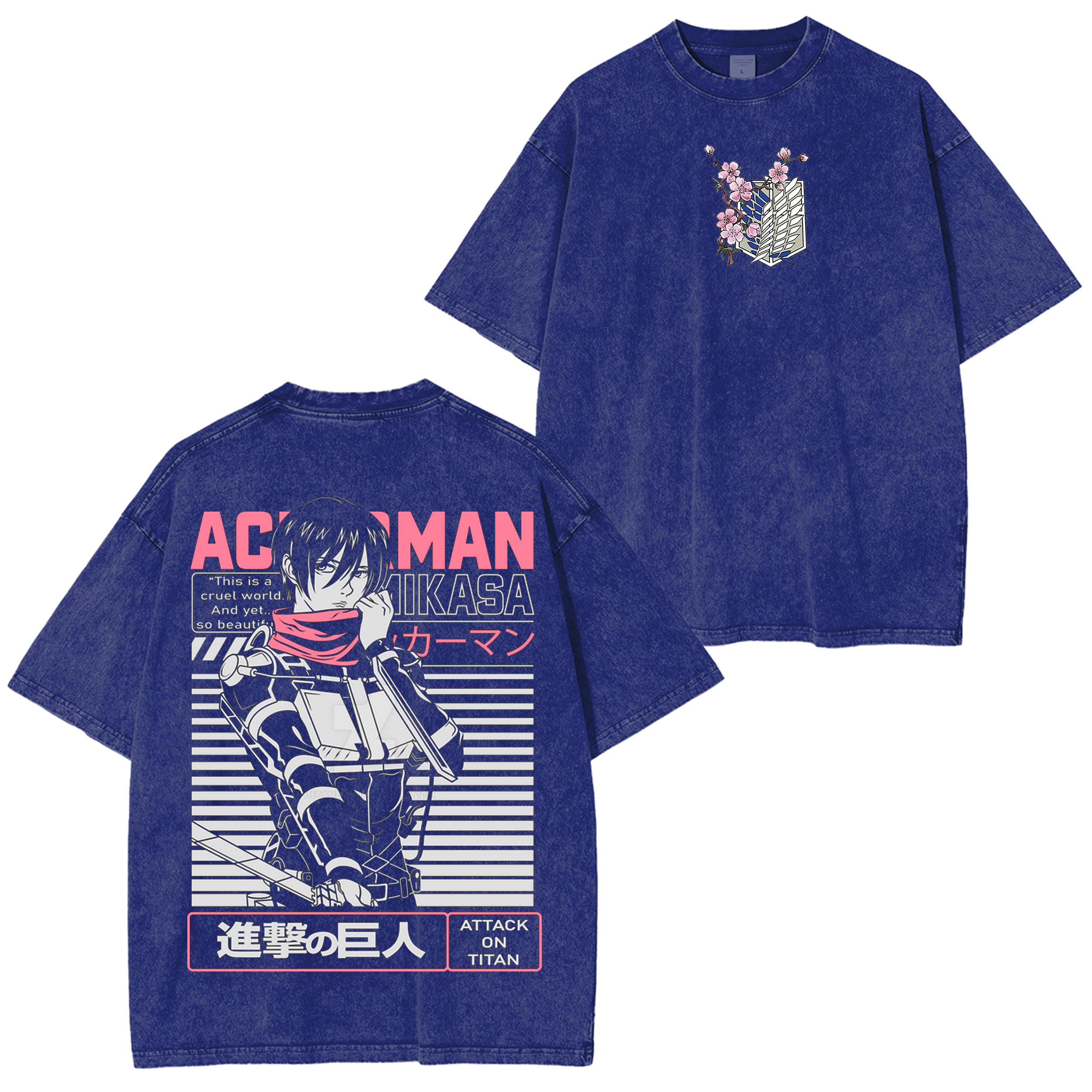Attack on Titan Anime Washed T-shirt/Crewneck/Hoodie