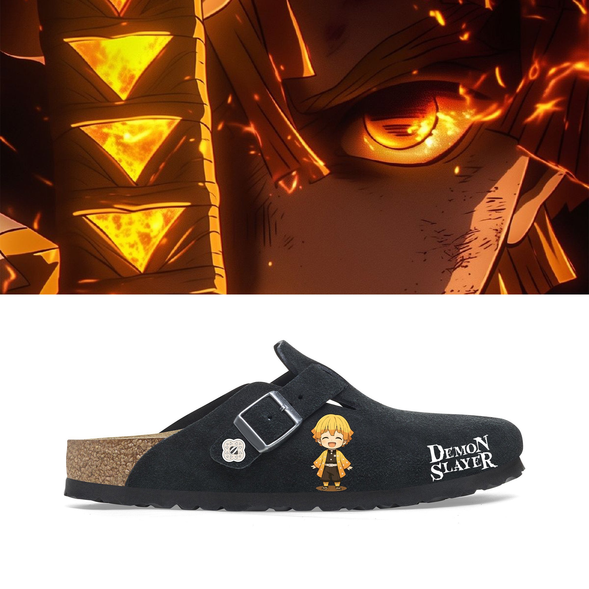 Anime Demon Slayer Unisex Plantilla Blanda Boston de Ante