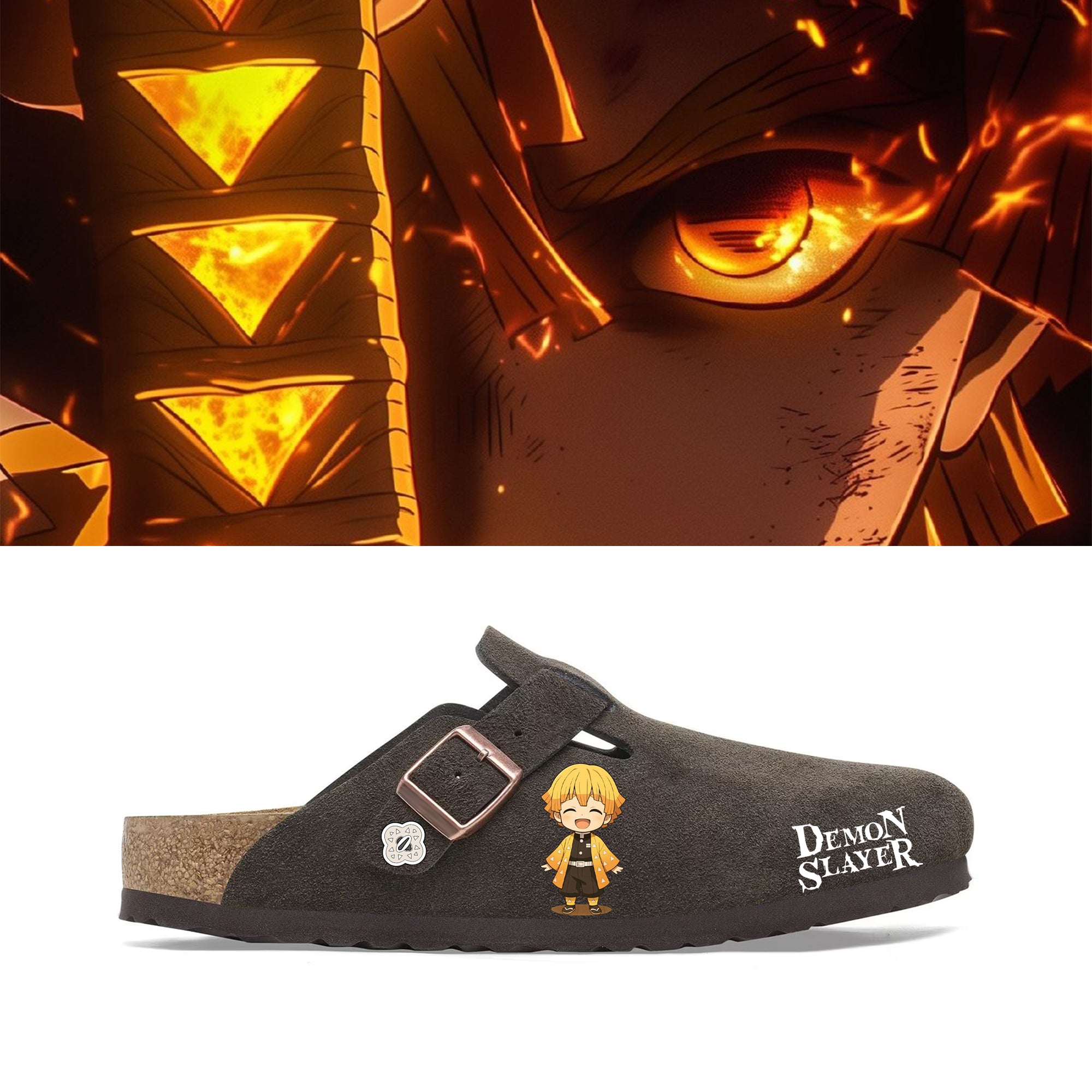 Anime Demon Slayer Unisex Plantilla Blanda Boston de Ante