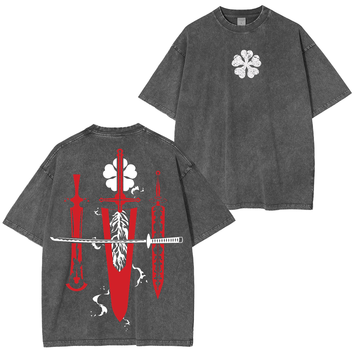 Asta SWORDS,Black Clover Anime Unisex Washed T-Shirt
