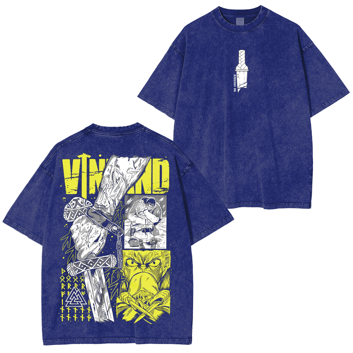 Camiseta unisex lavada Vinland Saga Anime