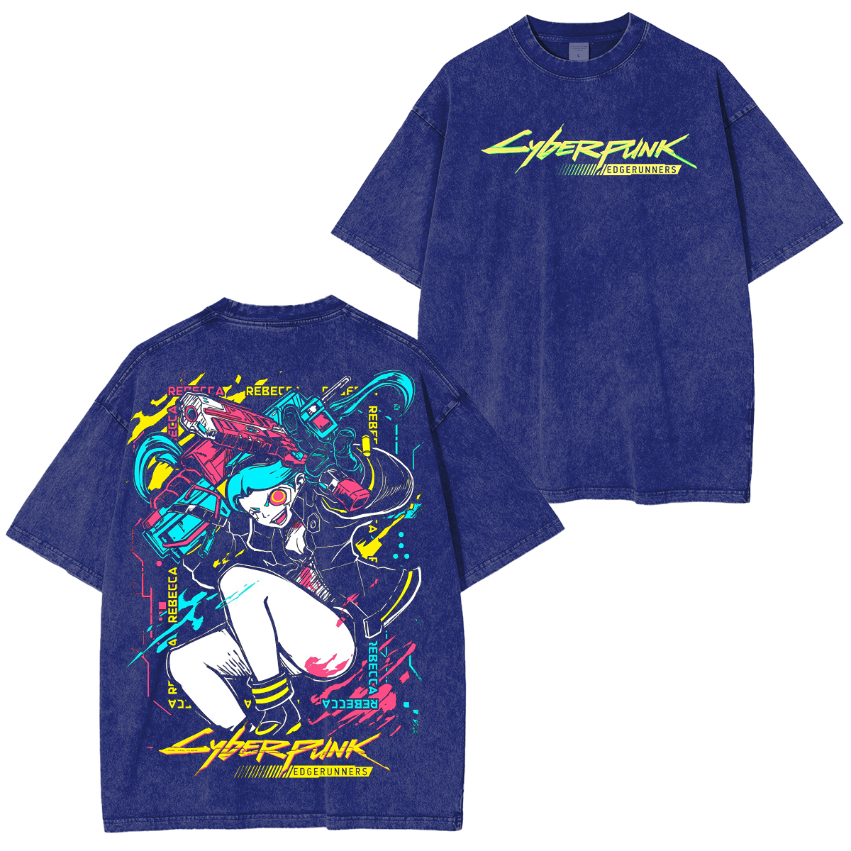 Rebecca Cyberpunk 2077 ,Cyberpunk Edgerunners Anime Unisex Washed T-Shirt