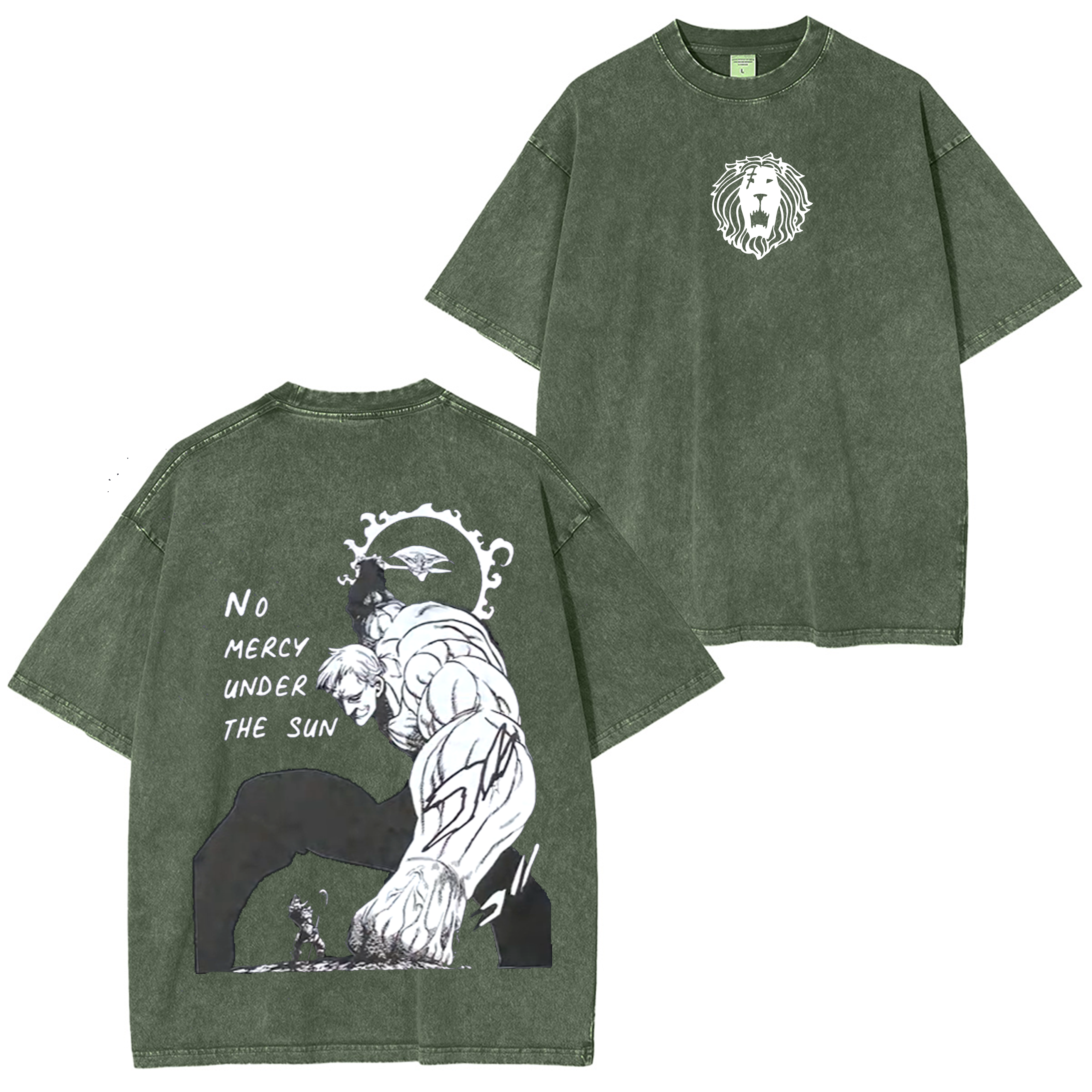 Escanor, The Seven Deadly Sins Anime T-shirt/Sweat-shirt/Sweat à capuche délavé