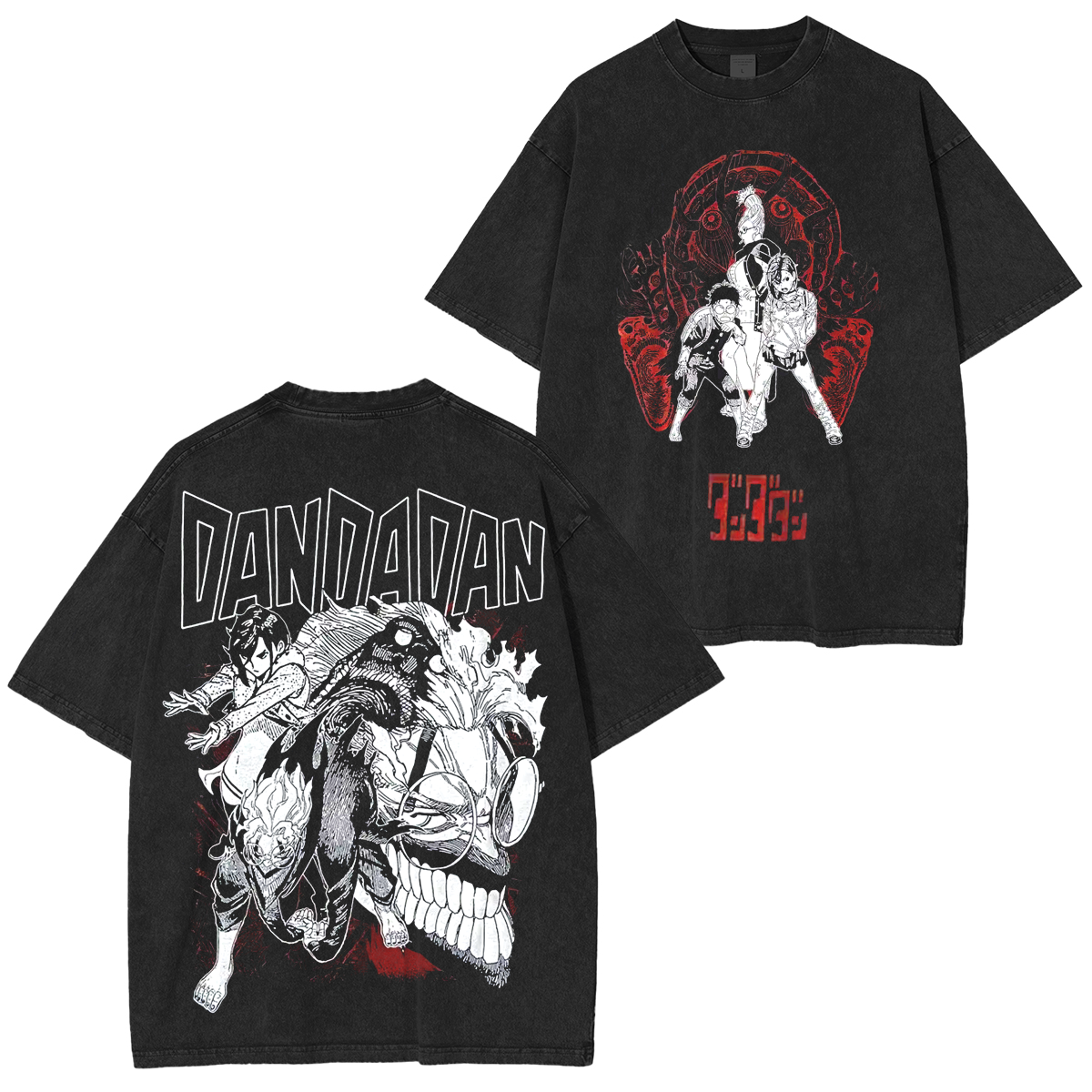 Camiseta unisex lavada Retro Dandadan Anime