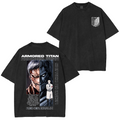 T-shirt/Sweat-shirt/Sweat à capuche délavé surdimensionné Attaque des Titans