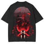 Camiseta unisex lavada Ken Kaneki, Tokyo Ghoul Anime