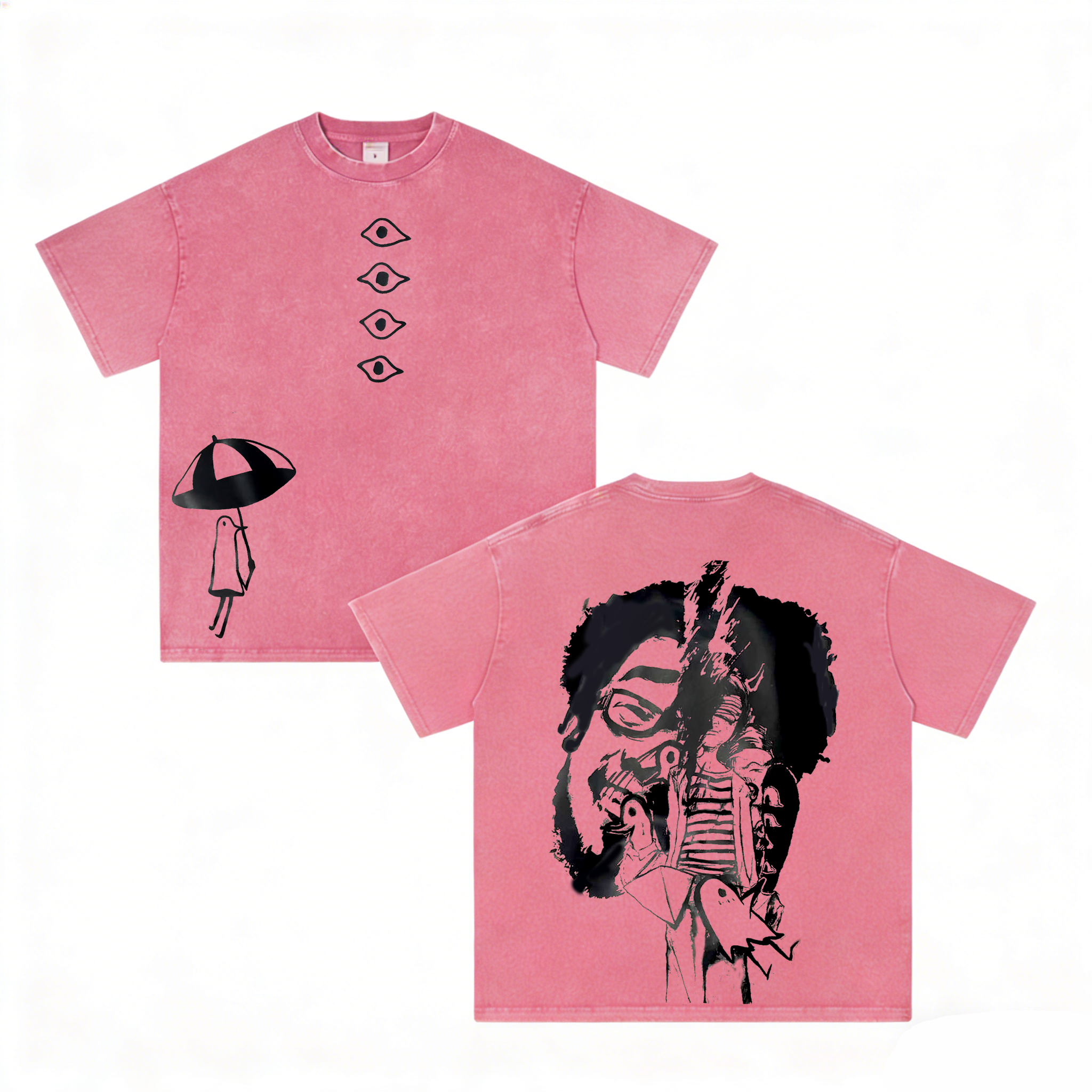 T-shirt/Sweat-shirt à capuche Goodnight Punpun Anime délavé