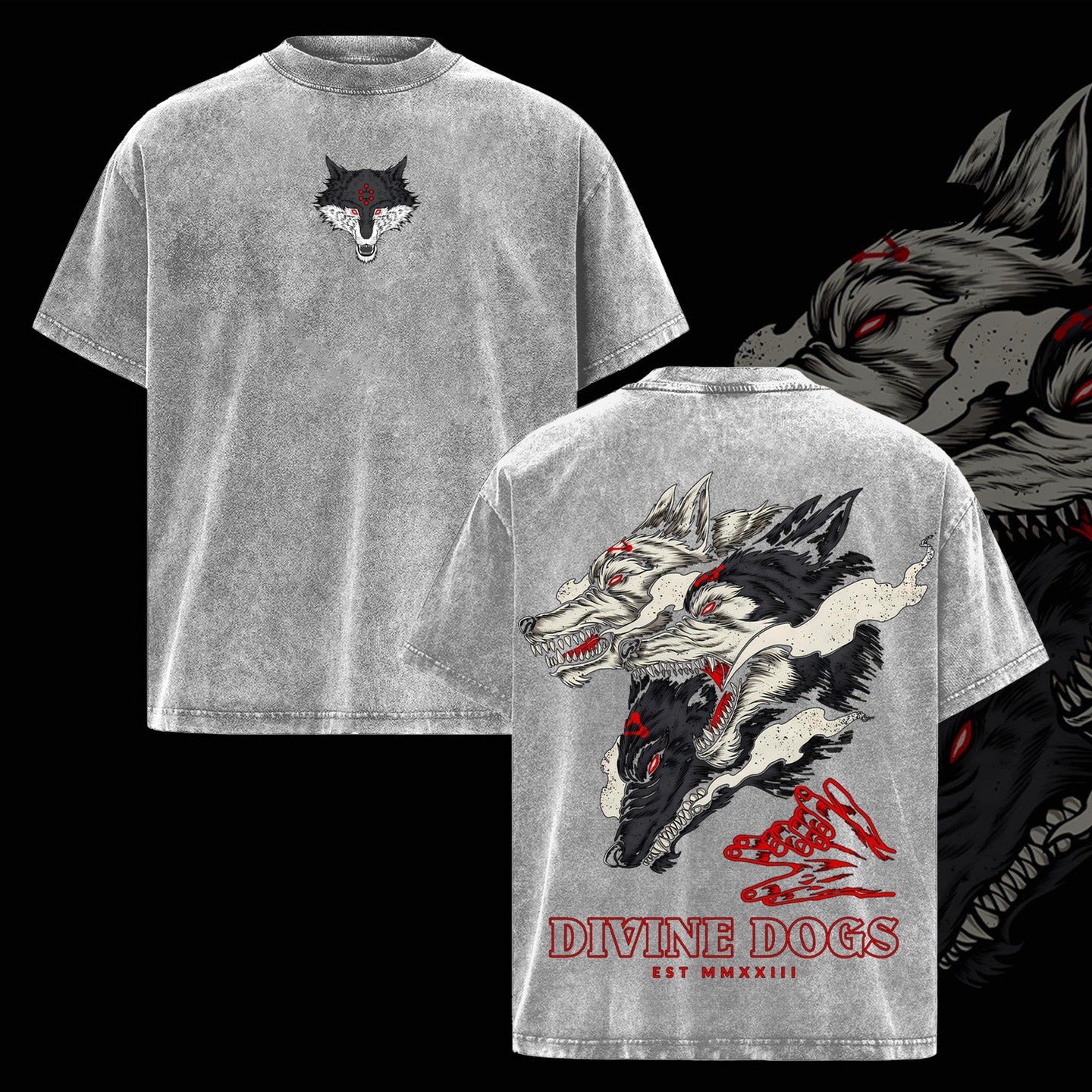 T-shirt/Col ras du cou/Sweat à capuche Megumi Fushiguro Anime Washed