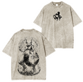 T-shirt/Sweat-shirt ras du cou/Sweat à capuche Mewtwo Psychic X PKM Legend motif vieilli