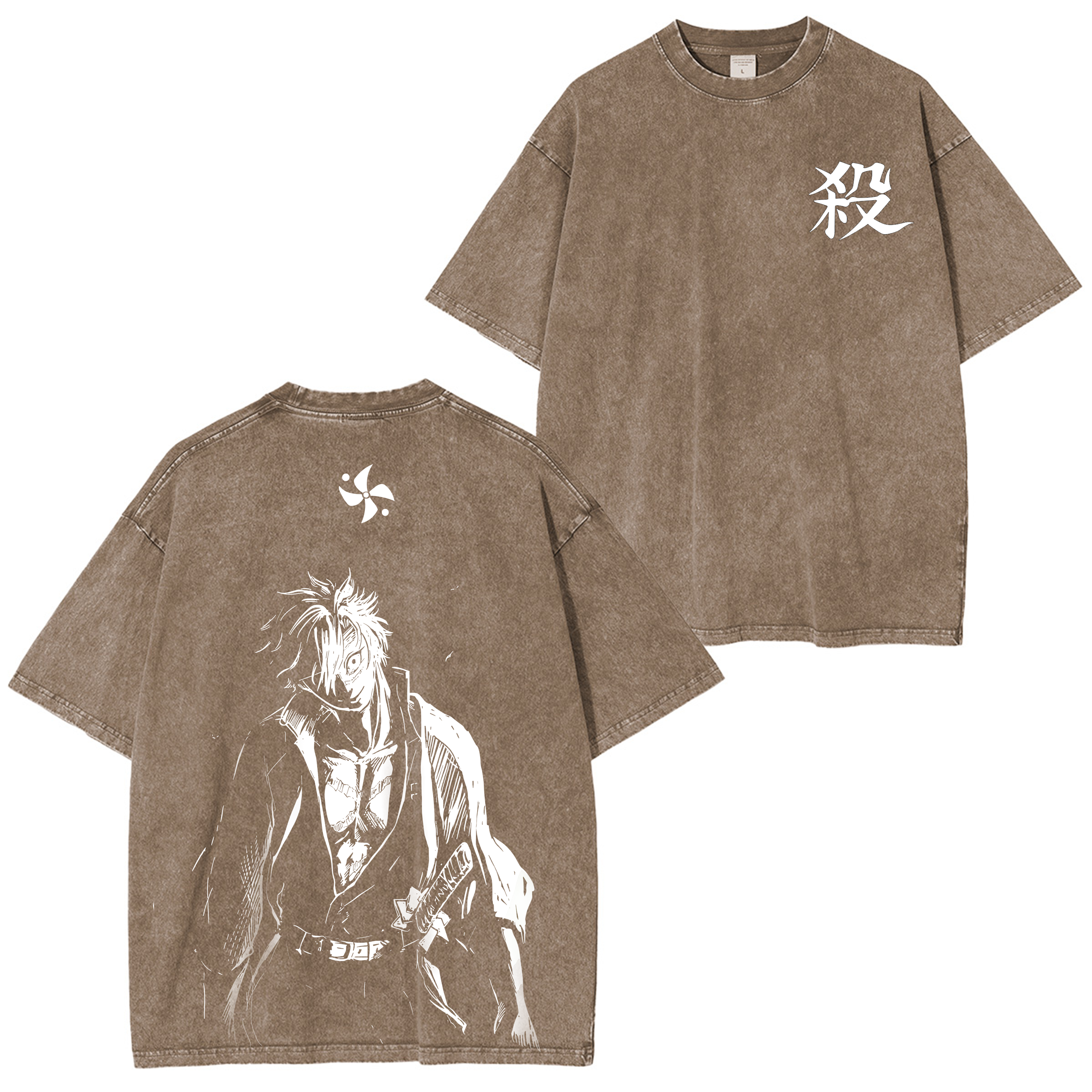 T-shirt/Sweat-shirt/Sweat à capuche délavé(e) Sanemi le Pilier du Vent (Anime)