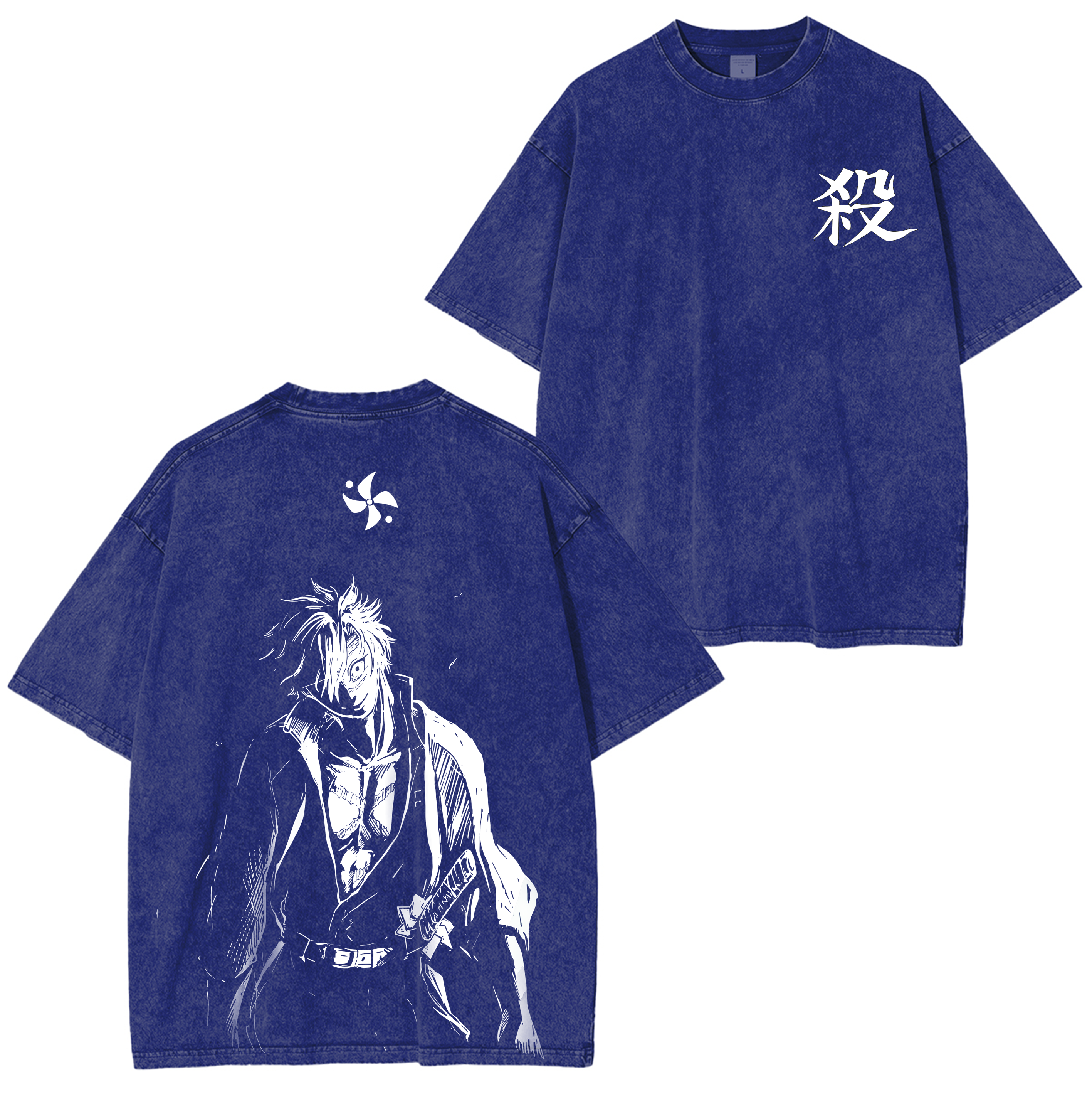 T-shirt/Sweat-shirt/Sweat à capuche délavé(e) Sanemi le Pilier du Vent (Anime)