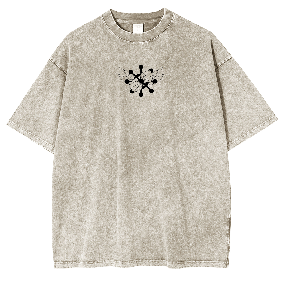 Megumi & Mahoraga,Jujutsu Kaisen Anime Washed Unisex T-Shirt