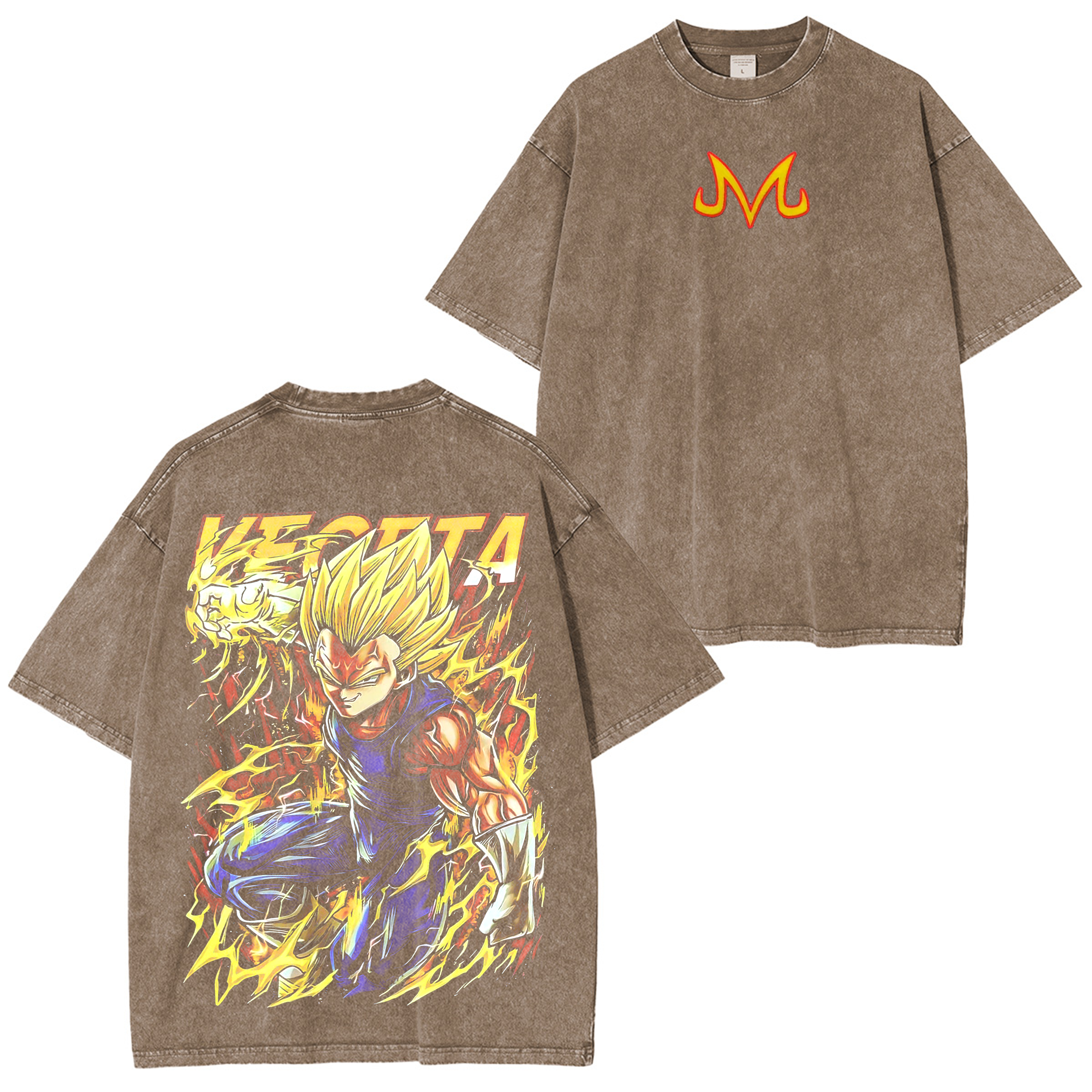 Vegeta,Dragon Ball Anime Washed T-shirt/Crewneck/Hoodie