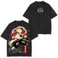 Zenitsu, Camiseta Unisex Lavada de Anime Demon Slayer