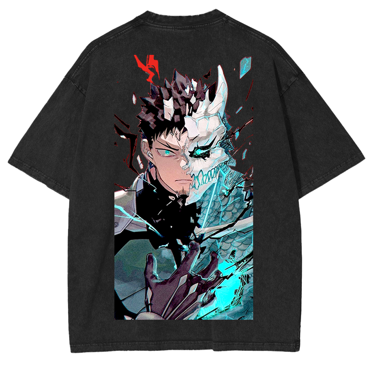 T-shirt unisexe délavé Kaiju No. 8