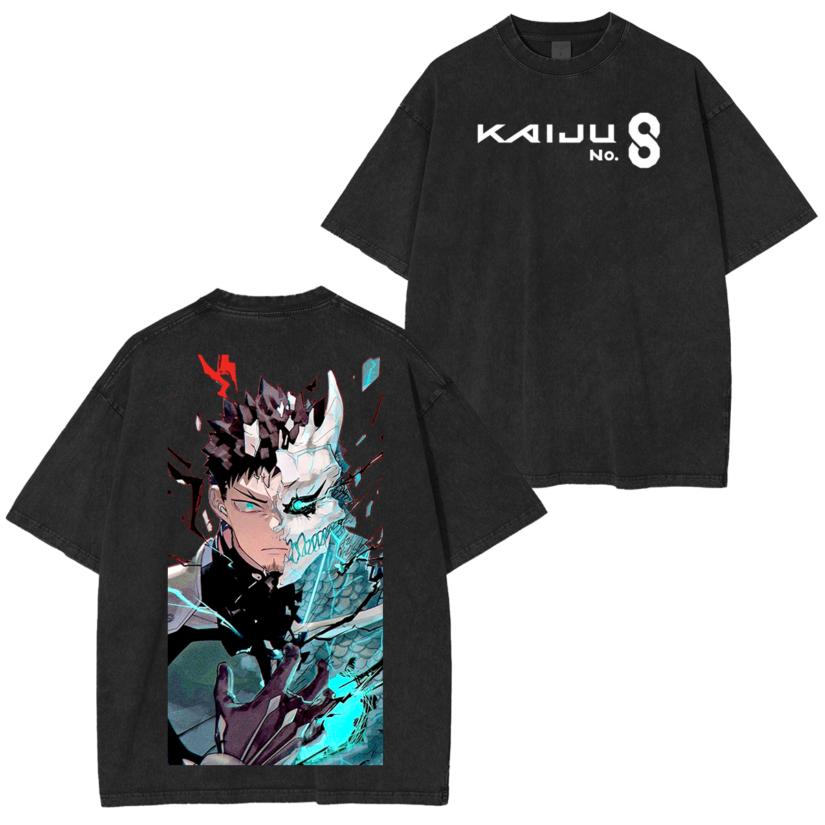 T-shirt unisexe délavé Kaiju No. 8
