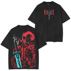 Igris, Vintage Solo Leveling  Anime Washed T-shirt/Crewneck/Hoodie