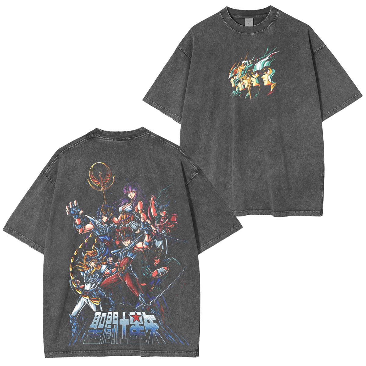 Camiseta/Sudadera/Sudadera con capucha Saint Seiya Caballeros del Zodiaco Anime Desgastada