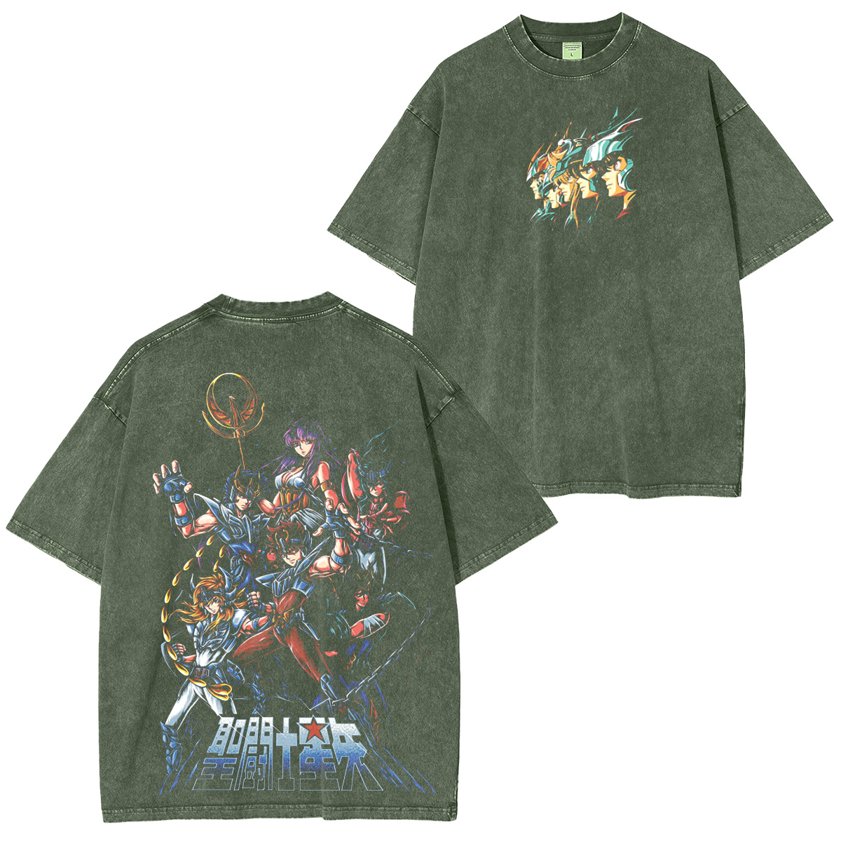 Camiseta/Sudadera/Sudadera con capucha Saint Seiya Caballeros del Zodiaco Anime Desgastada