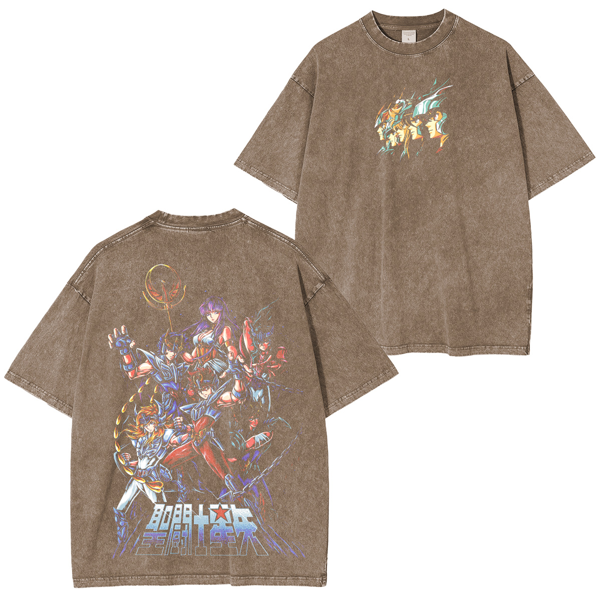 Camiseta/Sudadera/Sudadera con capucha Saint Seiya Caballeros del Zodiaco Anime Desgastada