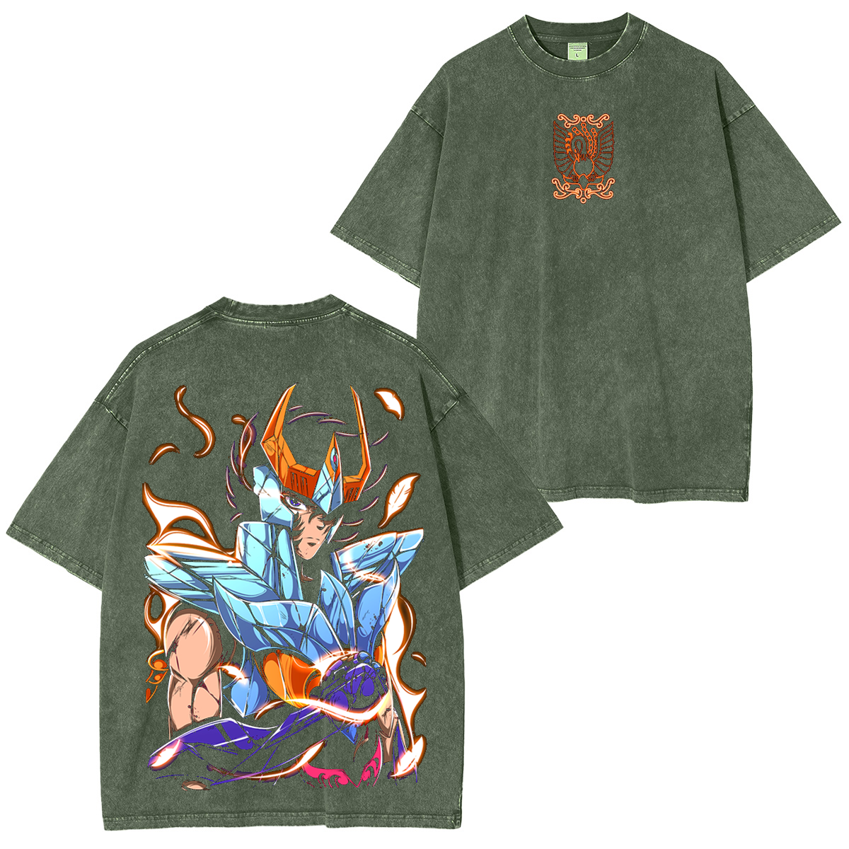 Phoenix Ikki, Saint Seiya Anime Camiseta/Sudadera/Sudadera con Capucha Lavada