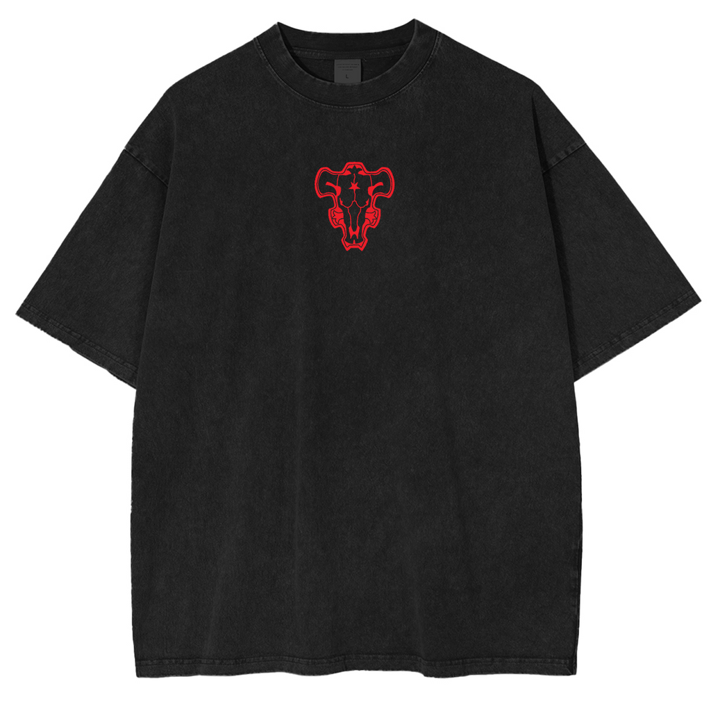 T-shirt unisexe délavé Asta Black Clover Anime Vintage