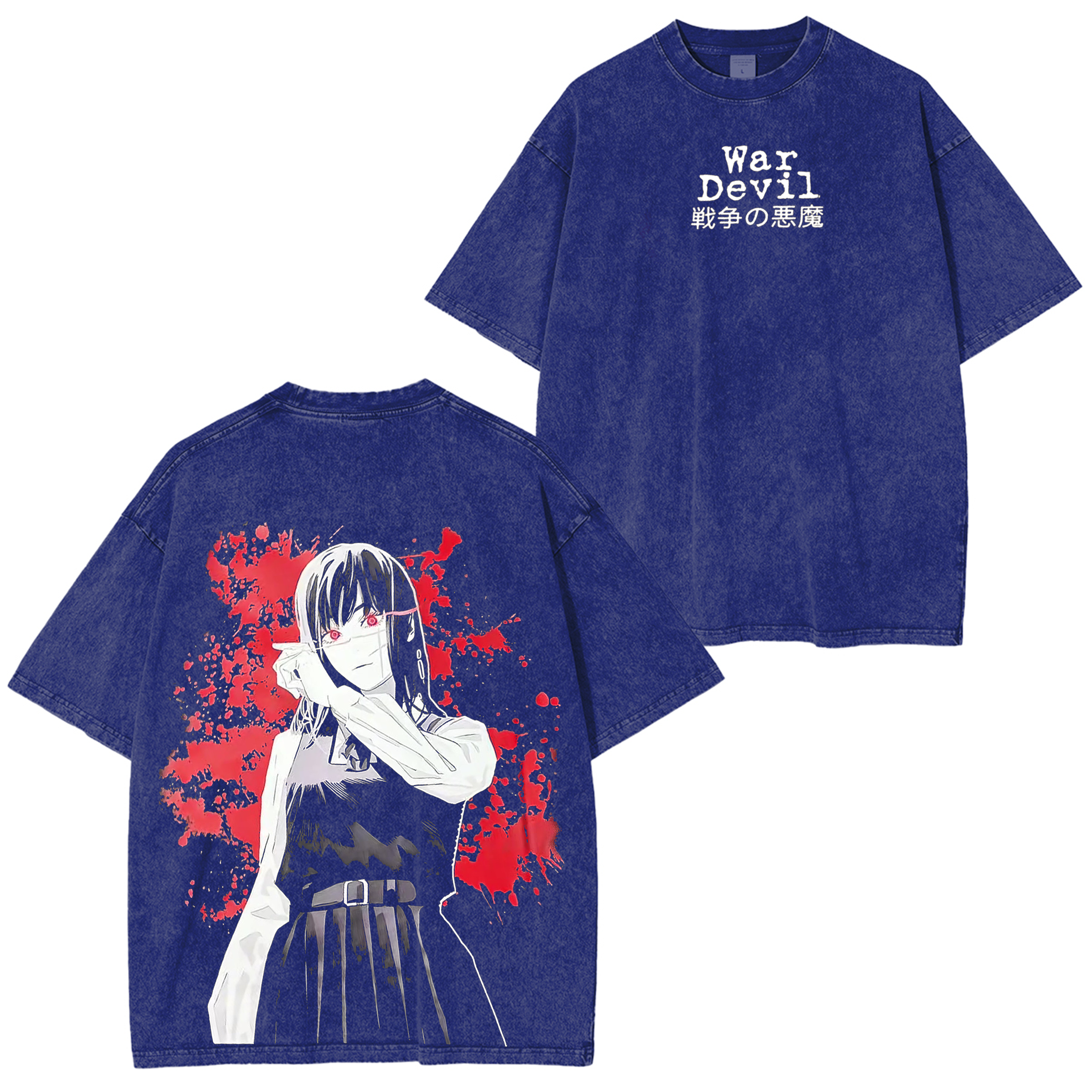 T-shirt/Sweat-shirt/Pull à capuche Chainsaw Man délavé