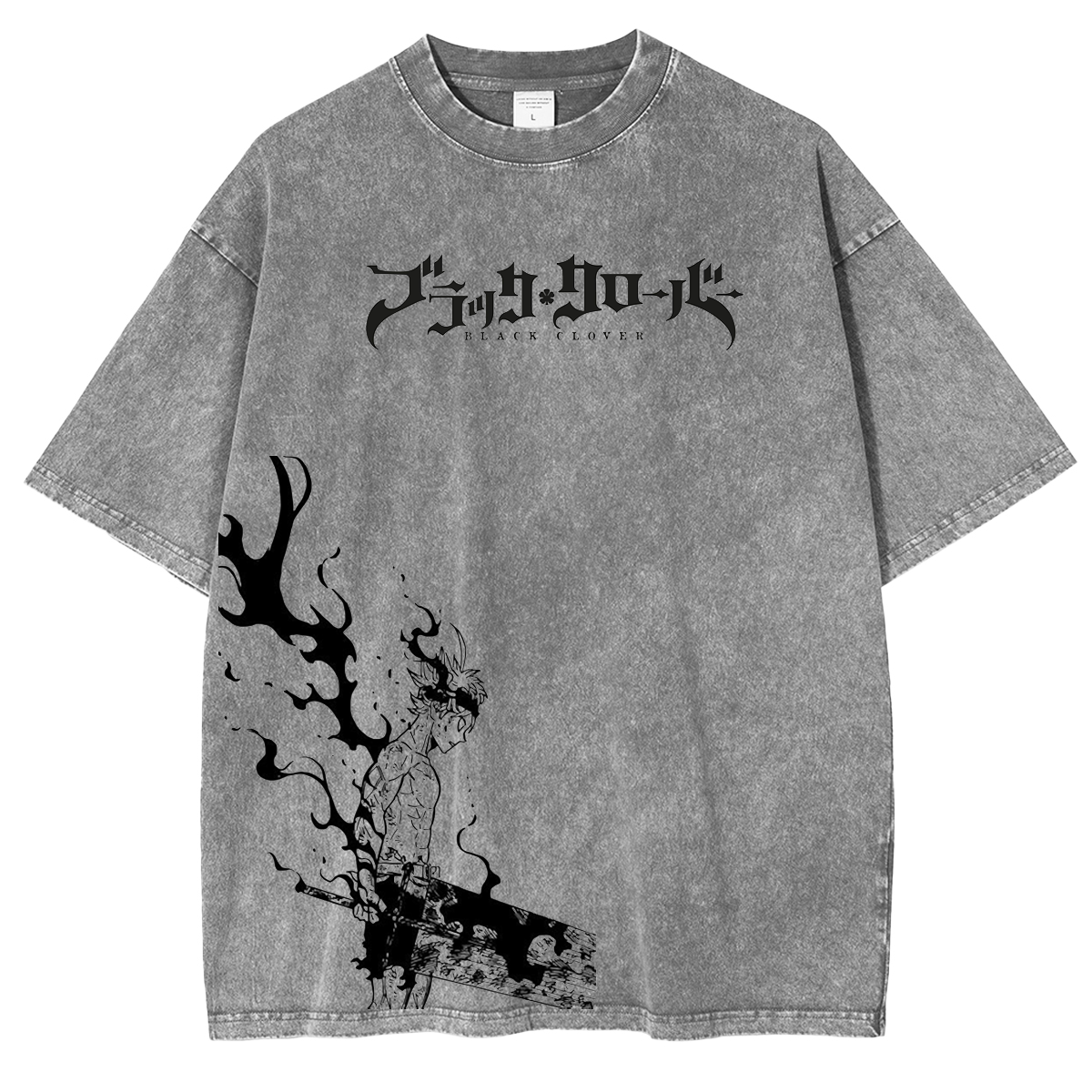 Asta Black Clover Anime Washed Unisex T-Shirt