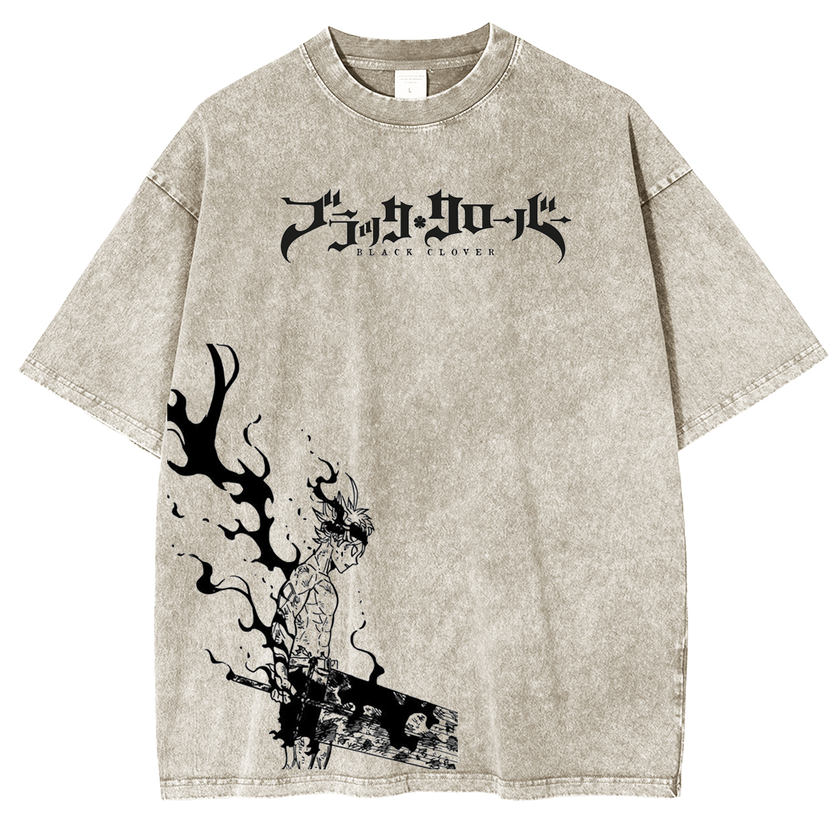 Asta Black Clover Anime Washed Unisex T-Shirt