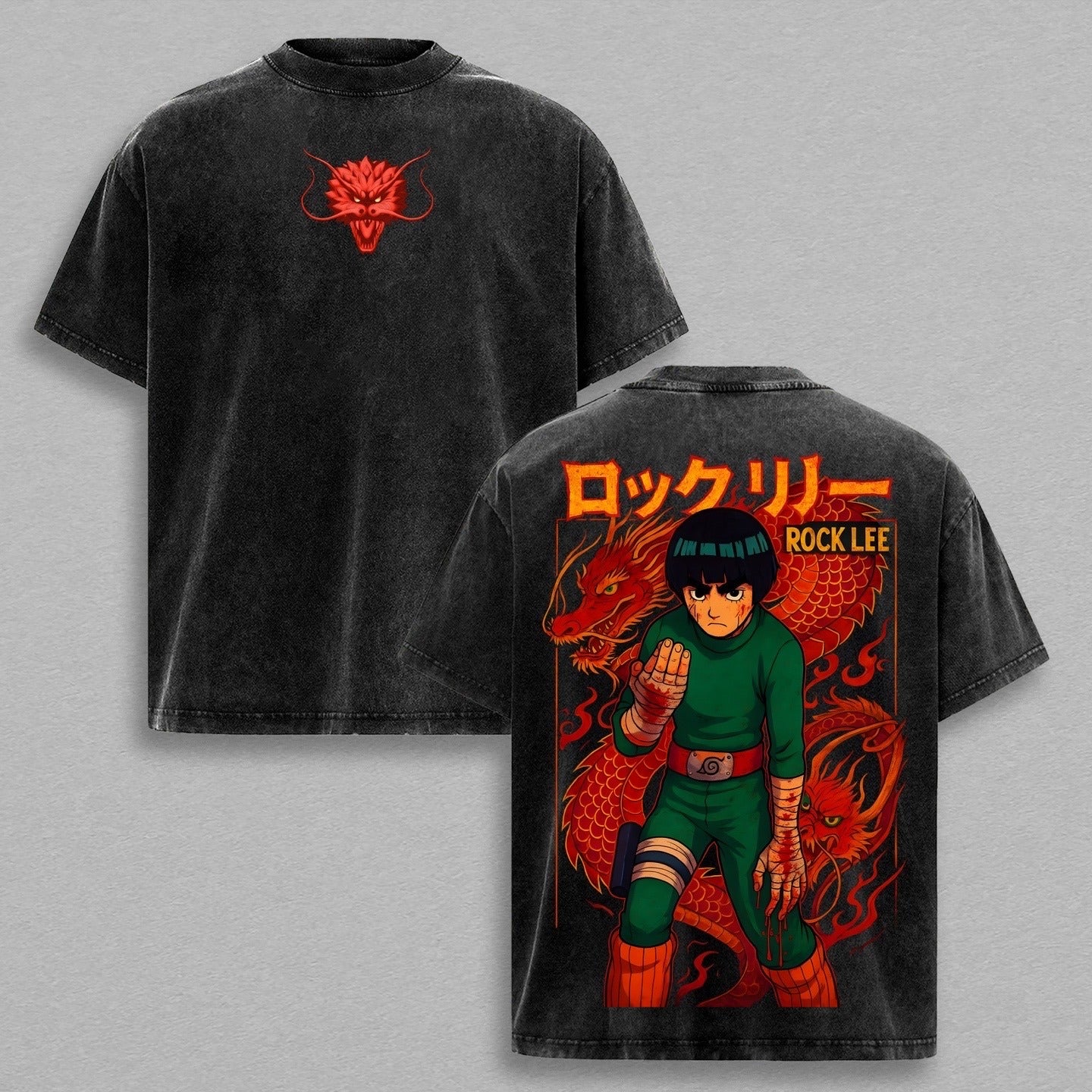 T-shirt/Sweat-shirt/Sweat à capuche Rock Lee Anime Délavé