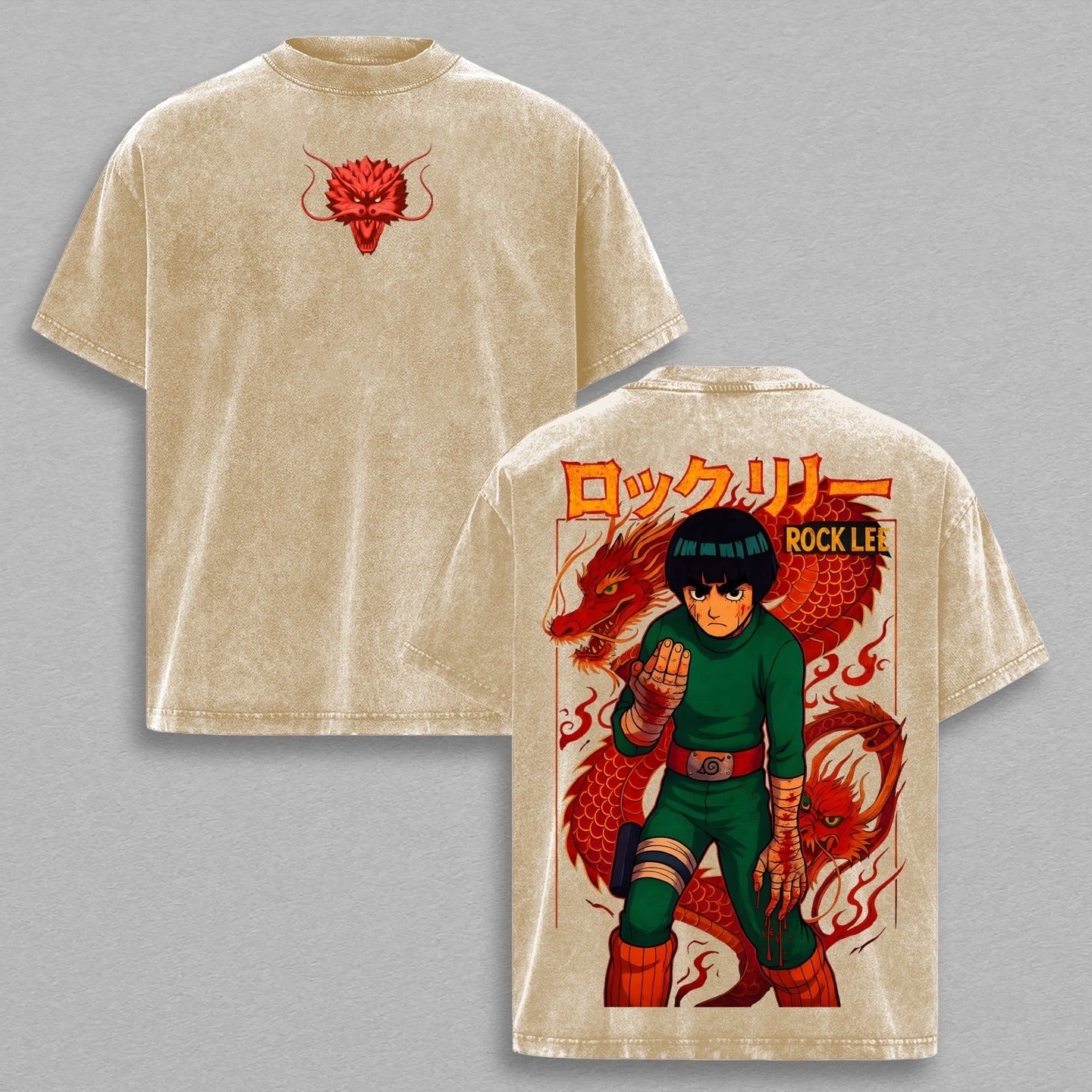 T-shirt/Sweat-shirt/Sweat à capuche Rock Lee Anime Délavé