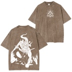 Mahoraga X  Sukuna Jujutsu Kaisen Anime Washed T-shirt/Crewneck/Hoodie